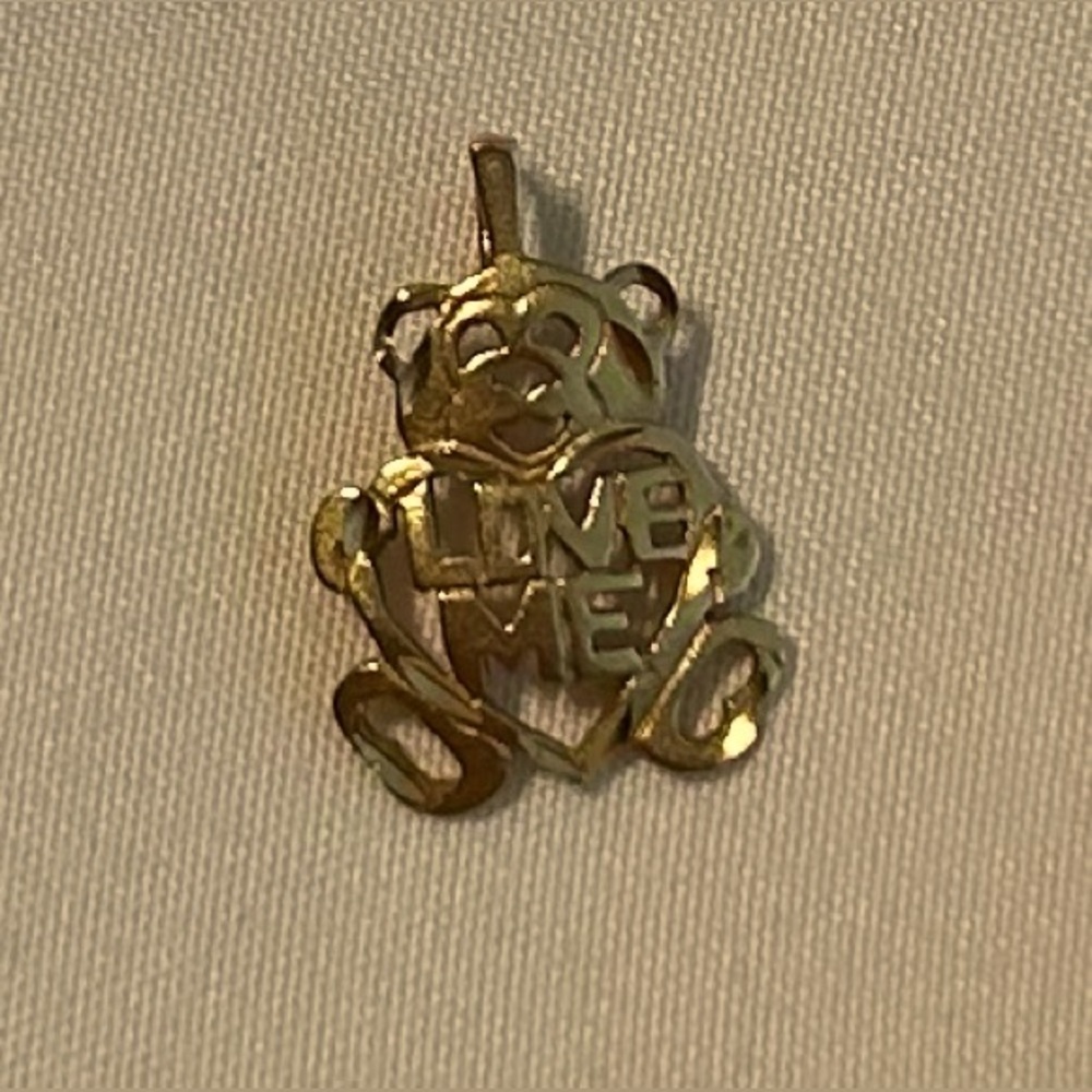 Gold Bear Pendant